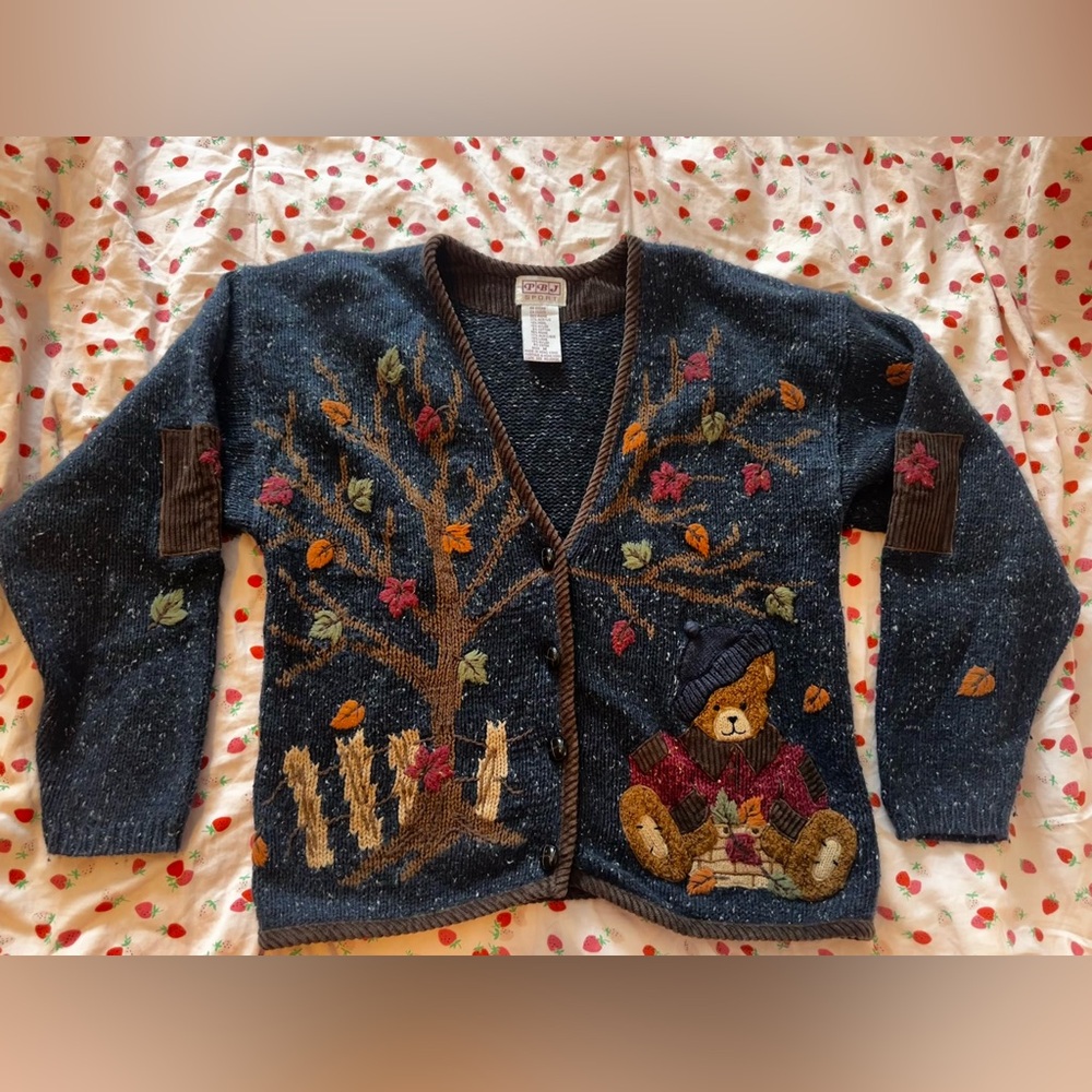 Bear and Tree Cardigan